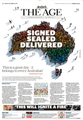 THE AGE newspaper detail image